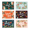 6pcs / Set Christmas Gift Greeting Card Holiday Greeting Message Card(Thank You Greeting Card)