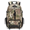 Large-capacity Expandable Shoe Compartment Backpack Camping Travel Bag with USB Port, Size: 80L(Full-camouflage)
