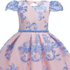 Girls European Style Bow-knot Mesh Tutu Dress Show Dress, Size:120cm(Pink)