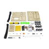 Wooden Electric Simulation Crawler Tank DIY Toy Assembly Model,Spec: No. 2 Dual Motor Remote Control Edition
