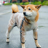 Waterproof Dog Raincoat, Reflective, L (4-5kg), Matte White