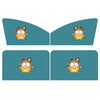 4 PCS / Set Car Window Magnet Sunshade Curtain Heat Insulation Sun Block(Hedgehog)