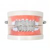 Halloween Accessories Micro-Inlaid Zircon Hip-Hop Braces, Colour: Silver Suit