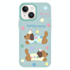 For iPhone 13 Skin Feeling Jelly TPU Hybrid PC Phone Case(Cute Puppy Light Green)