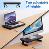 Oimaster Monitor Stand Riser Adjustable Height Laptop Bracket With Storage Drawer, Spec: Basic
