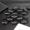 Twelve Constellations Multilayer Beaded Cowhide Bracelet, Style: Capricorn Ordinary