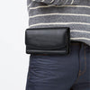 4.1-5.1 inch Multifunctional Waist Bag Mobile Phone Leather Case(Black)