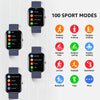 GTS5 2.0 inch Fitness Health Smart Watch, BT Call / Heart Rate / Blood Pressure / MET / Blood Glucose(Blue)