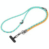 8mm 3 in 1 Anti-lost Strap Phone Crossbody Splicing Lanyard(Orange Green)