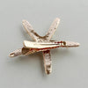 Fashion Rhinestone Pearl Starfish Hairpin For Women Bridal Headpiece Hair Styling Tool
