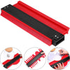10 Inch Multifunctional Woodwork Irregular Contour Arc Gauge Tool(Red)