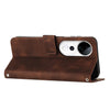 For vivo V40 / V40 Pro / T3 Ultra Dream Triangle Leather Phone Case with Lanyard(Brown)