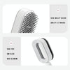 Self Cleaning Hair Brush Air Cushion Massage Comb For Women(Rose Red)