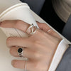 S925 Sterling Silver Cool Style Ladies Combination Ring, Specification:J789