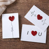 3D Heart Valentine Day Greeting Card Blessings Messages Cards with Envelopes, Spec: I Heart U