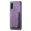 For Samsung Galaxy A26 5G Retro Leather Card Bag Magnetic Phone Case(Purple)