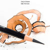 1 Box Marco Pencil Sketch Brush Art Painting Tool, Style: 7010 Black Hard Carbon