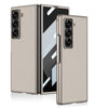 For Samsung Galaxy Z Fold6 Slim GKK Integrated Metal Paint Skin Feel Leather Full Coverage Phone Case(Titanium Gray)