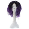 T191006 European and American Wig Headgear with Short and Small Curly Hair for Women (Purple)