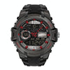 SANDA 6015 Men Multifunctional Waterproof Luminous Sports Watch(Black Red)