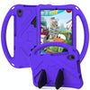 For Huawei MediaPad M5 Lite 8 EVA Flat Anti Falling Protective Case Shell with Holder(Purple)