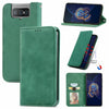 For Asus Zenfone 8 Flip Retro Skin Feel Business Magnetic Horizontal Flip Leather Case with Holder & Card Slots & Wallet & Photo Frame(Green)