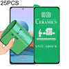 For Xiaomi Redmi Note 10 Pro Max 25 PCS 9D Full Screen Full Glue Ceramic Film