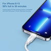 USAMS US-SJ566 Type-C / USB-C to 8 Pin PD 20W Fast Charing Data Cable with Light, Length: 1.2m(Green)