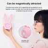 Cute Rabbit Silicone Induction Small Alarm Clock(Blue)