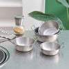 13cm 304 Stainless Steel Thickened Double Ear Soup Bowl Snack Bowl Fried Chicken Bowl(Silver)