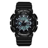 SANDA Outdoor Leisure Waterproof Multifunctional Luminous Electronic Watch(Black Woman)