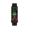K13S 1.14 inch TFT Screen Slub Steel Strap Smart Calling Bracelet Supports Sleep Management/Blood Oxygen Monitoring(Black)