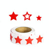 500pcs /Roll Red Star Tanning Sunbathing Stickers Self Adhesive Body Stickers