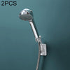 2 PCS Multifunctional Adjustable Shower Bracket Bathroom Paste-type Shower Nozzle Base(White)