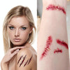 10pcs S-263 Halloween Terror Realistic Wound Injury Scar Temporary Tattoo Sticker