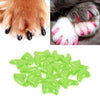 20x XS Green Cat Nail Caps - Silicone Paw Protectors for Kittens