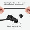 F558 With USB Mobile Phone Charging Car Fan 12/24V Car Truck Double Shaking Head Fan(Double Head 12V)