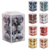 12pcs/pack 4cm Christmas Ball Special Shape + Glitter + Bright Set(Olive Green)
