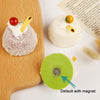 PU Slow Rebound Simulation Bread Model Desktop Decoration, Size: 6x4x4cm(White)