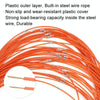 100m Steel Wire Covered With Rubber Measuring Rope With Scale Marking Pull Ring Deep Well Rope