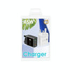 45W PD3.0 + 2 x QC3.0 USB Multi Port Quick Charger, UK Plug(Black)