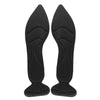 2pcs /Pair 8D Pad Inserts Heel Post Back Breathable Anti-Slip For High Heel Shoe Insole(Pointed Black)