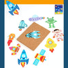 MQY-9988 Early Childhood Education Puzzles Baby Wooden Puzzle Toys(Space)