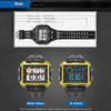 SYNOKE 6861 Outdoor Luminous Waterproof Multi-Function Square Large Screen Display Sports Electronic Watch(Black Blue)