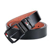 Dandali L8032 Men Retro Casual Antique Buckle Leather Belt Waistband, Size: 110-125cm (Black)