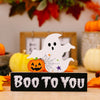 Wooden Letter Table Decoration Halloween Scene Decoration Props, Style: D Model