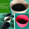 130x30cm 400L Felt Planting Barrel Indoor Outer Round Plant Bag Non-Woven Seedling Bag(Camel)