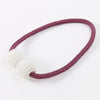 Fashion Adornments Pearl Magnetic Buckle Curtain Strap(Purple)