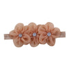 Ribbon Diamond Headband Newborn Hairband Girl Flower Head Children Hair Accessories(Khaki)