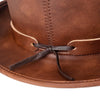 Retro Style PU Leather Round Top Magic Hat Gentleman Party Bow Hat, Size: One Size(Brown)